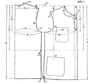 普及服装裁剪法图片-春秋两用衫裁剪图.png