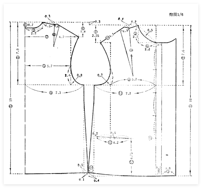 文件:普及服装裁剪法图片-女春秋上衣图1.png
